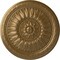 Ekena Millwork Temple Ceiling Medallion (Fits Canopies up to 9 1/4"), Hand-Painted Pale Gold, 24"OD x 1 5/8"P CM24TEPAS - alternate 1